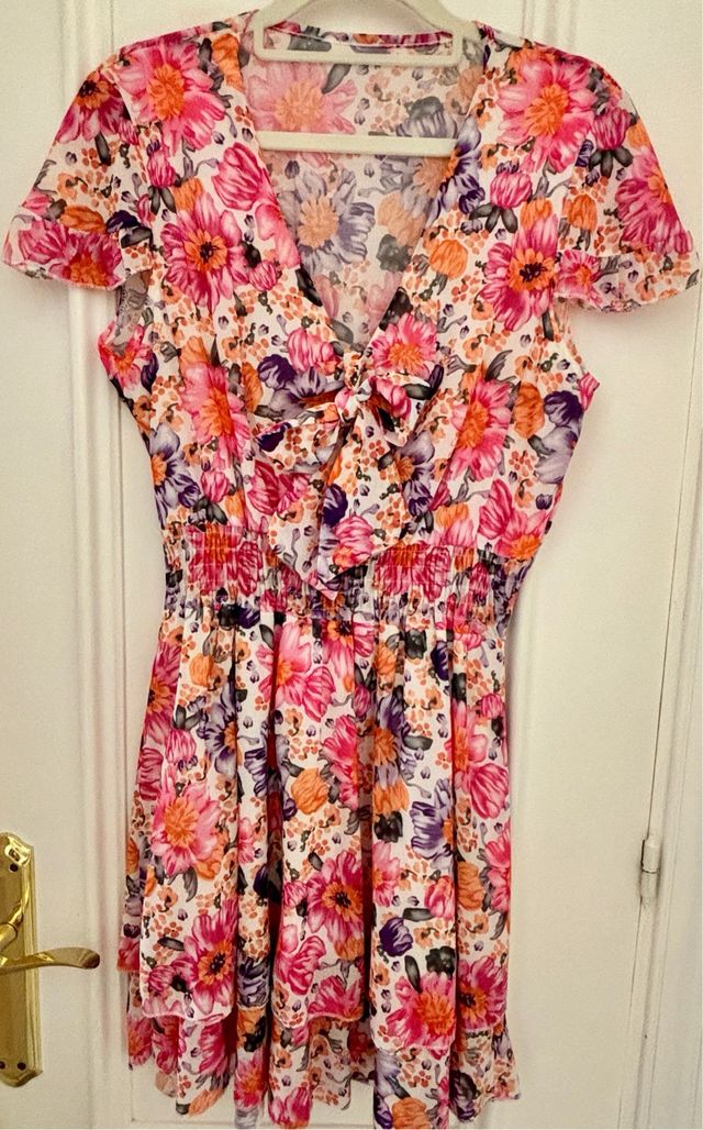 Vestido floral talla S