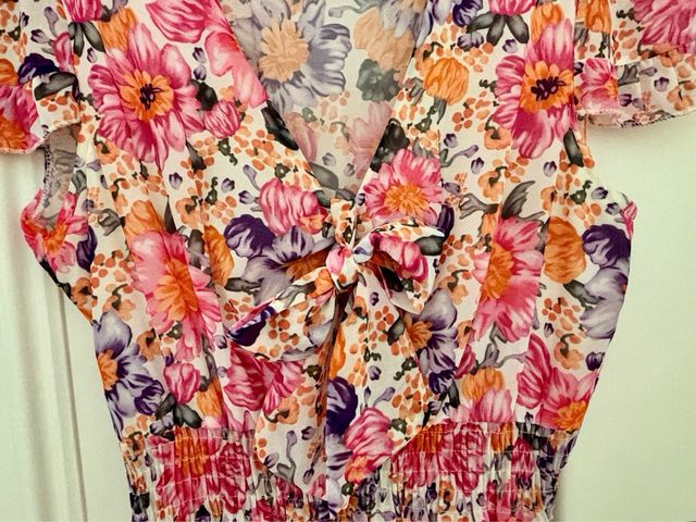 Vestido floral talla S