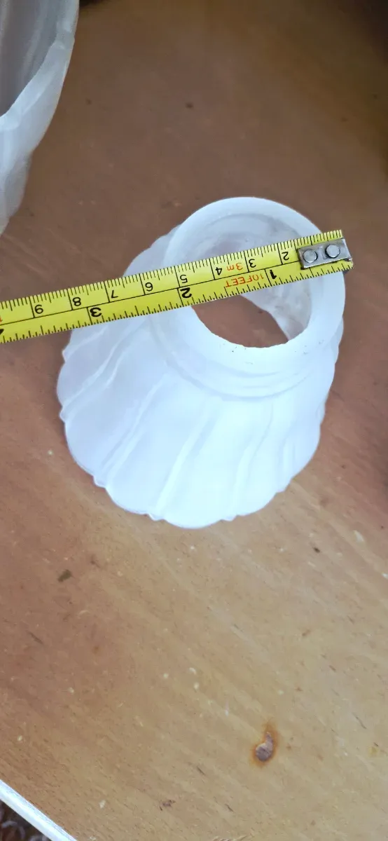 Lote 4 Tulipas Cristal Translúcido Vintage