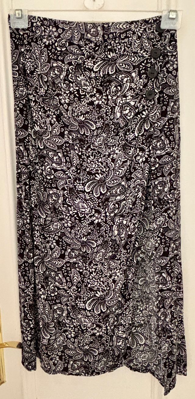 Falda midi estampada T. S/36