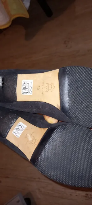 Stivaletti neri vera pelle scintillanti