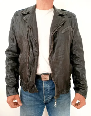 Motera Cuero auténtico Pepe Jeans M Medidas indica