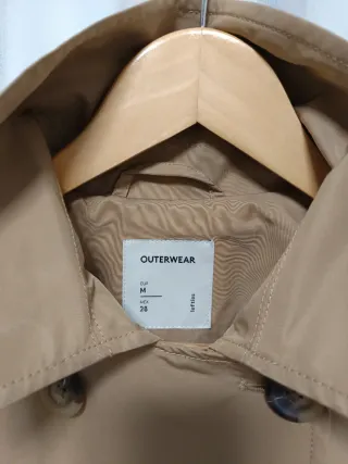 Gabardina Lefties Beige mujer Talla M