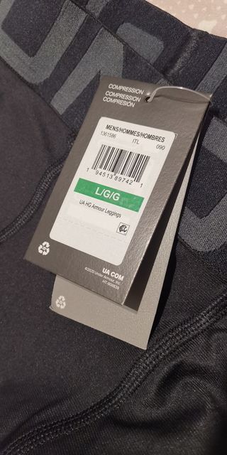 Mallas Under Armour XL Negras HeatGear( NO TALLA L