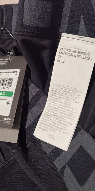 Mallas Under Armour XL Negras HeatGear( NO TALLA L