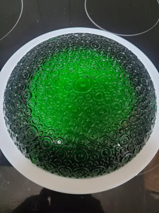 Cenicero Vintage Verde Cristal mazizo