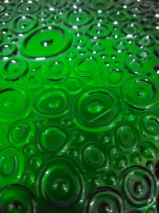 Cenicero Vintage Verde Cristal mazizo
