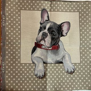 2 Pannelli Gobelin Cane Bulldog Francese
