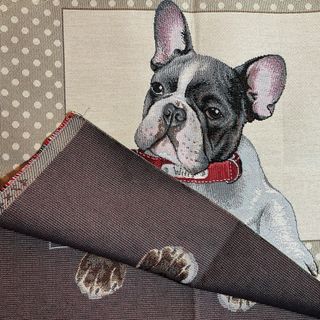 2 Pannelli Gobelin Cane Bulldog Francese