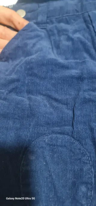 Jardineira bombazina bebé azul