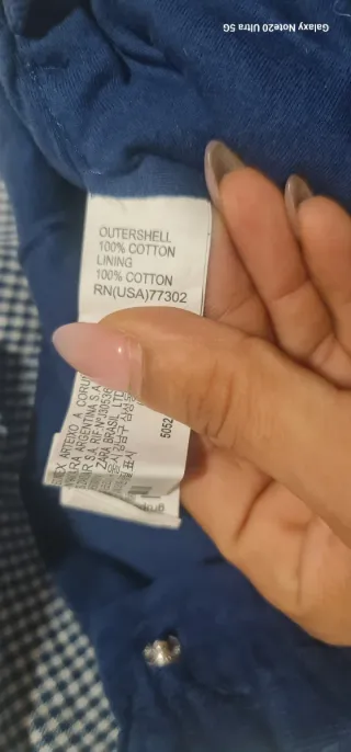 Jardineira bombazina bebé azul