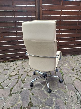 Sedia ufficio ecopelle beige