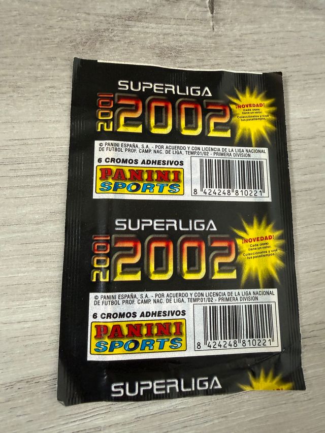 Sobre Cromos Panini Superliga 2001-2002 cerrado