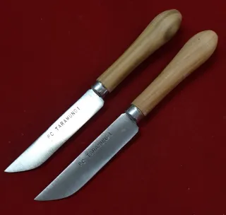 2 coltelli Taramundi da tavolo con punta arrotondata
