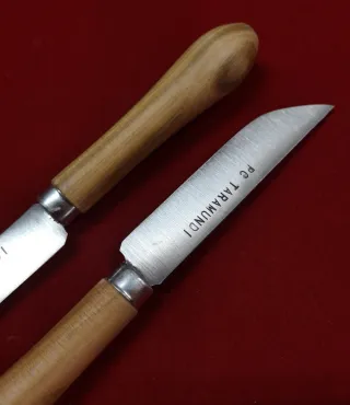 2 coltelli Taramundi da tavolo con punta arrotondata