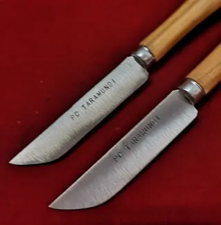 2 coltelli Taramundi da tavolo con punta arrotondata