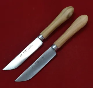 2 coltelli Taramundi da tavolo con punta arrotondata