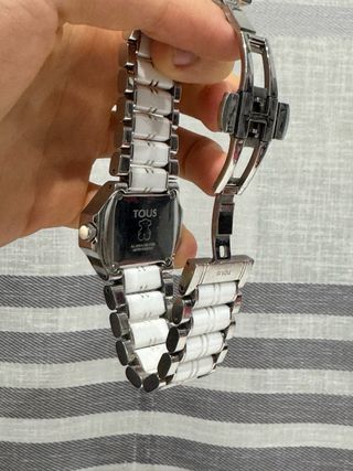Reloj Tous Blanco y Oso Dorado