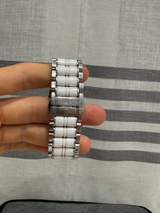 Reloj Tous Blanco y Oso Dorado