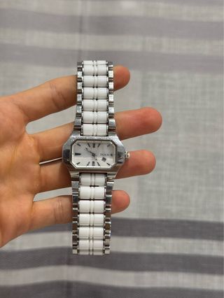 Reloj Tous Blanco y Oso Dorado