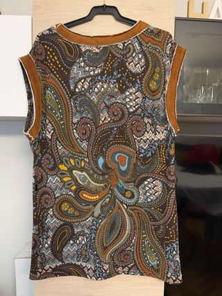 Blusa IMAGINE Paisley Marrón Multicolor