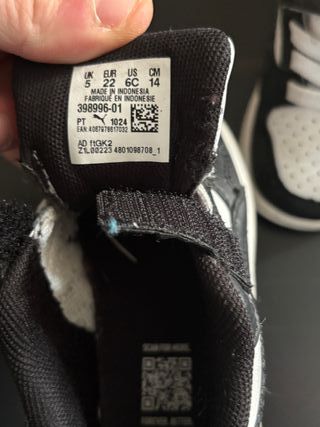 Scarpe Puma Bambino Nero/Bianco