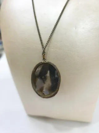 Collar - medalla con Virgen Corazón Sagrado