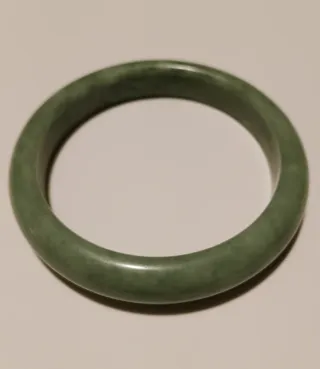 Bracciale rigido Hetian Jade vintage