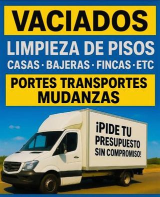 Portes mudanzas vaciados