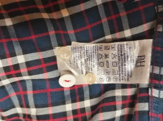 Camisa cuadros Pedro del Hierro azul y roja