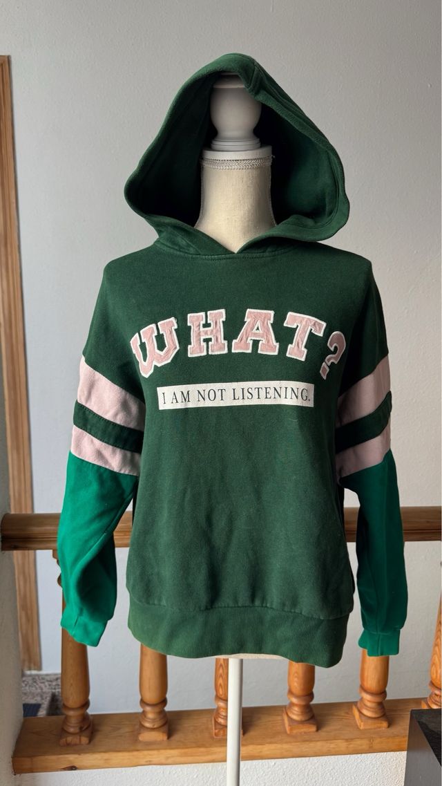 Sudadera con capucha WHAT - S