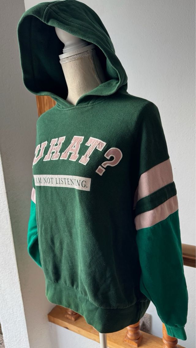 Sudadera con capucha WHAT - S