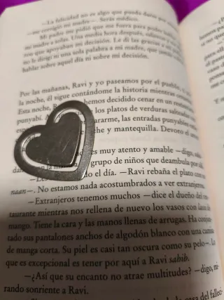 Marcapáginas Corazón Plata