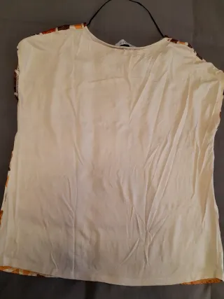 Blusa TRUCCO Estampada Marrón y Naranja