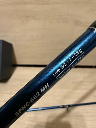 Combo Caña y Carrete Baitcasting Azul