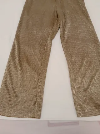 Mono fiesta niña dorado talla 8-9