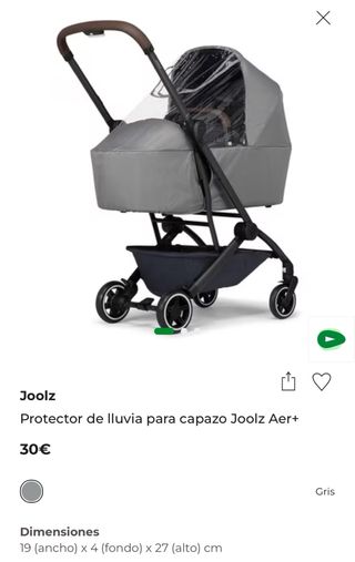 Funda lluvia Joolz Aer+