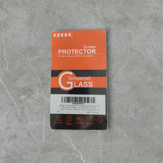 QHOHQ Protector Pantalla Tempered Glass iPhone 16