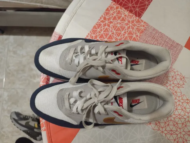 Nike Air Max Azul Blanco Dorado