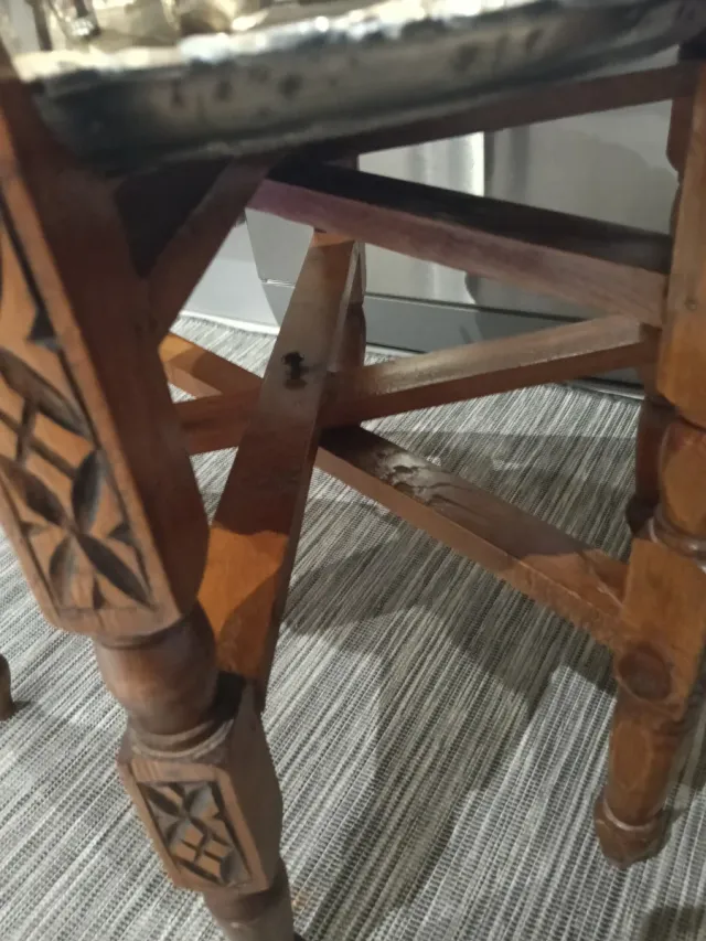 Set da tè vintage con vassoio e tazze