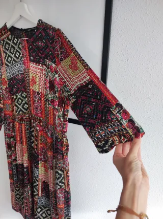 Vestido Zara Patchwork