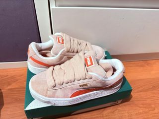 Zapatos Puma Beige y Naranja