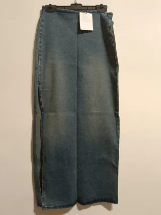 Falda vaquera elástica larga nueva