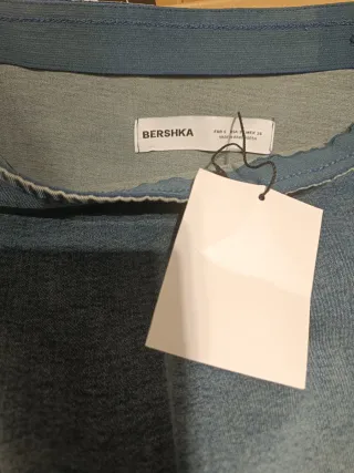 Falda vaquera elástica larga nueva