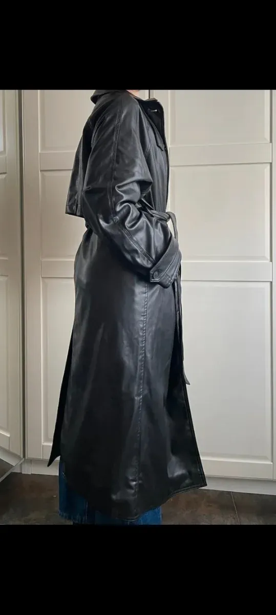 Trench Zara Polipiel Negro