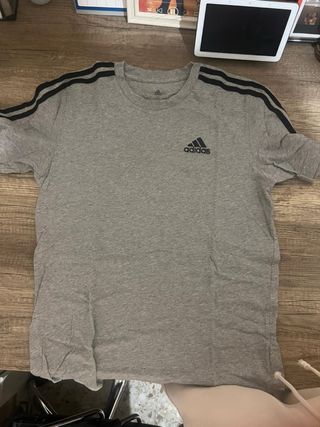 Camiseta Adidas Gris Talla S Hombre