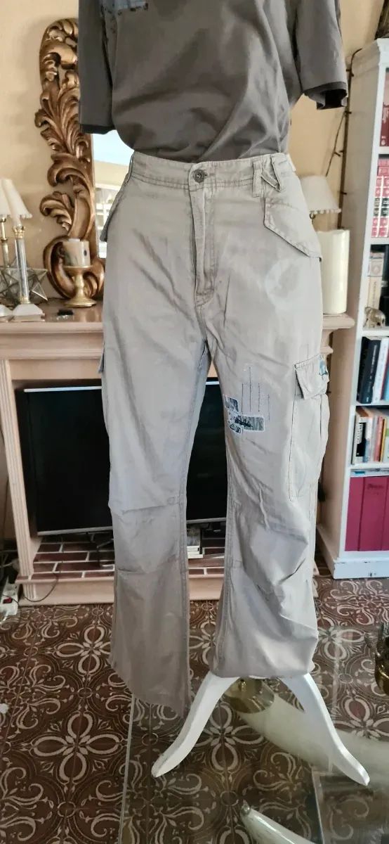 Calça Cargo Firetrap Bege Tamanho L