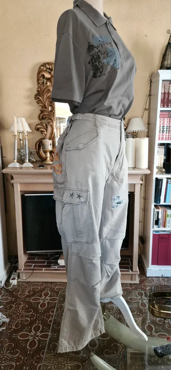 Calça Cargo Firetrap Bege Tamanho L