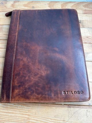 STILORD Portadocumentos Cuero Vintage DIN A4