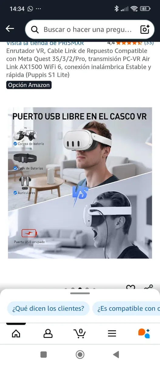 Enrutador VR PRISMXR AX1500 WiFi 6